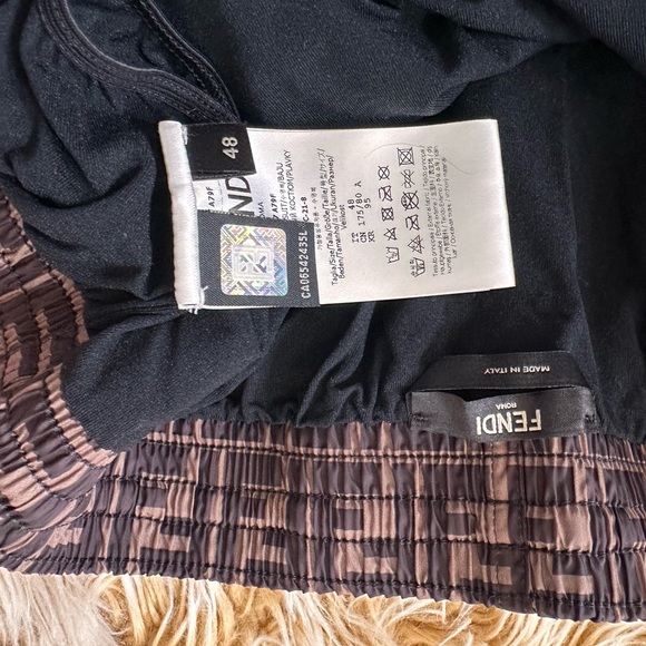 FENDI ALL-OVER LOGO SWIM SHORTS sz 48 - Picture 8 of 13